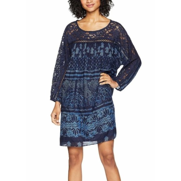 Free People Sun Daze Indigo Minidress Size S/M NWT - Picture 3 of 16